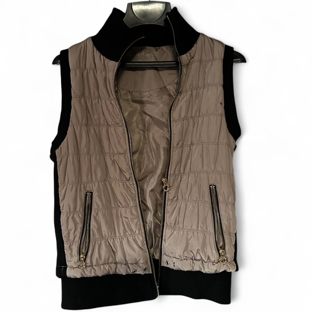 Calvin Klein Black and Cream Vest